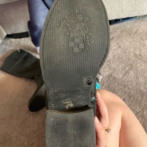 Vince camuto black leather boots